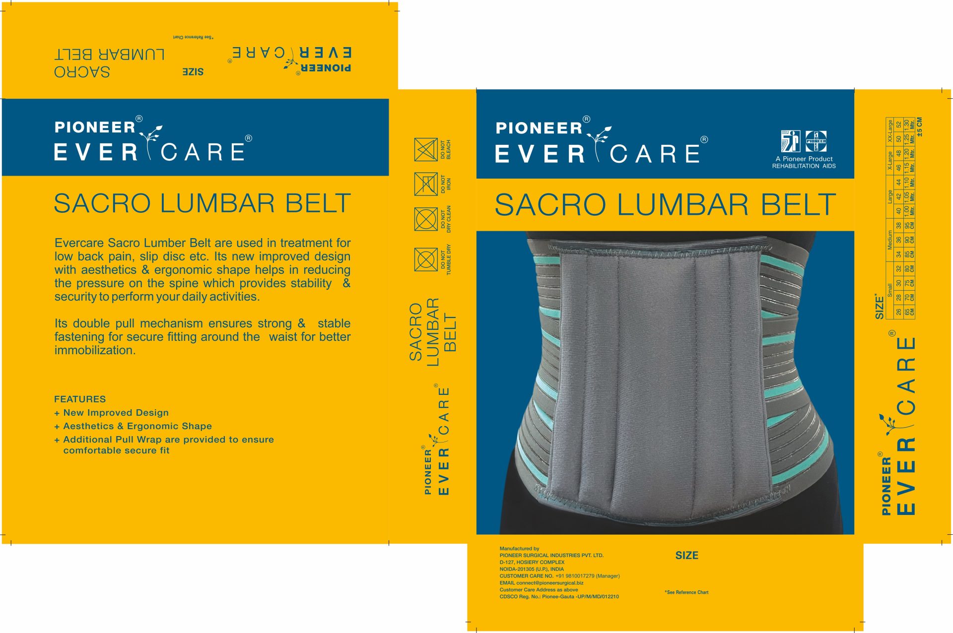 Pioneer EverCare Sacro Lumbar Belt