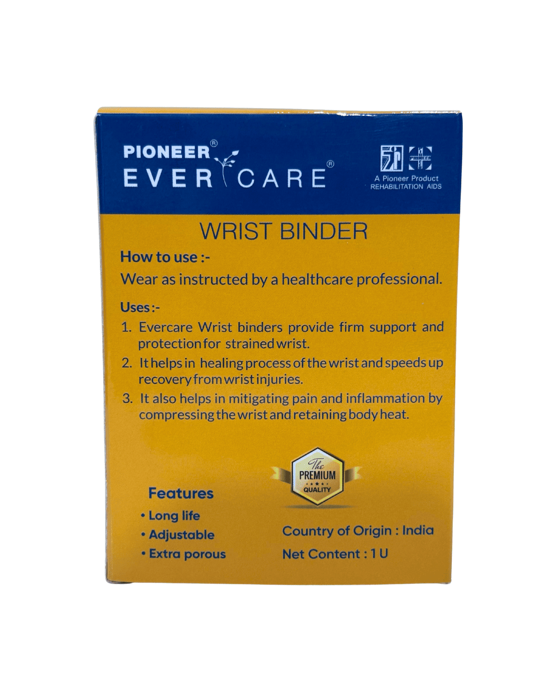 Pioneer EverCare Wrist Binder